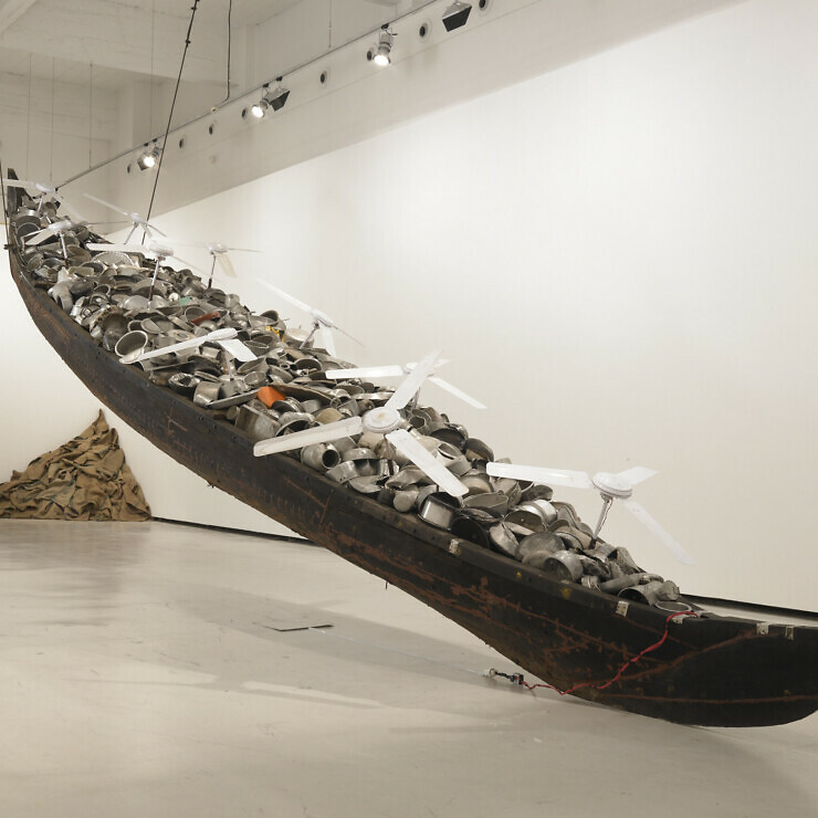All in the Same Boat art installation