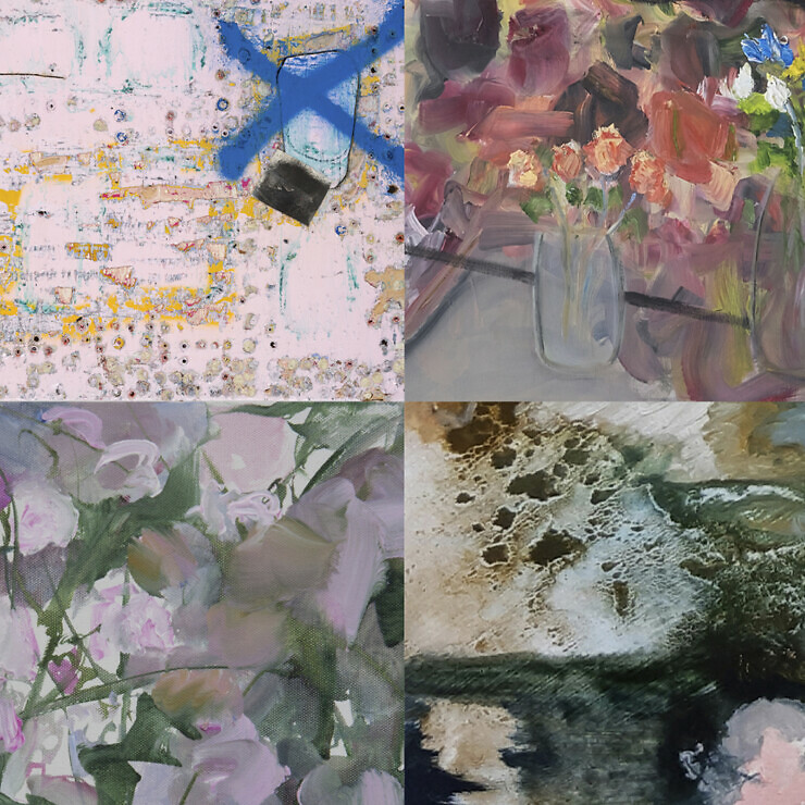 Composition of four artworks