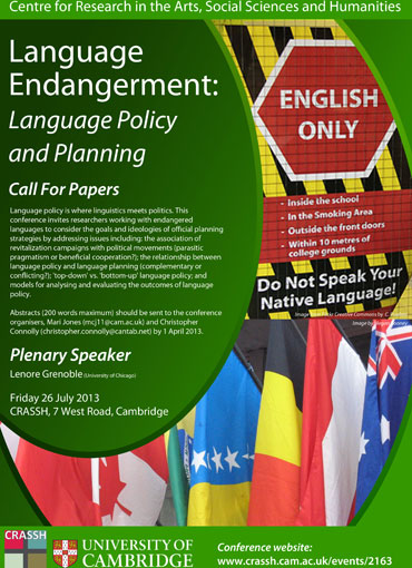 Language Endangerment: Language Policy and Planning