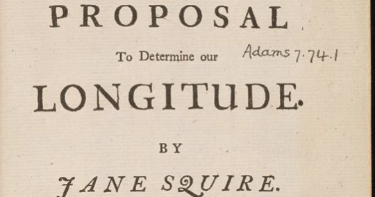 The lady of the longitude: Jane Squire