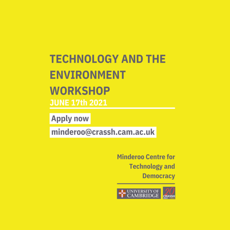 The Cost of Convenience – Technology and The Environment Workshop