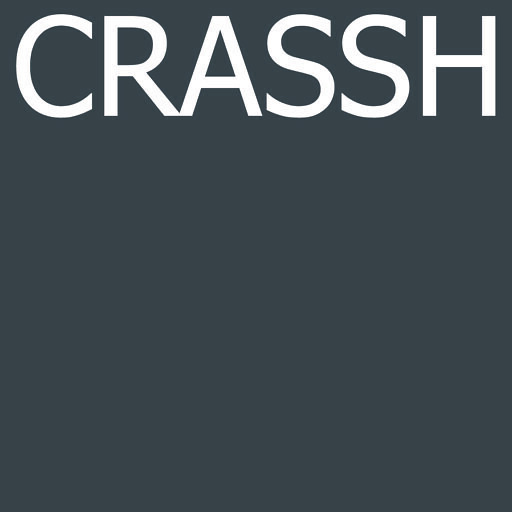 Grey square with the word CRASSH written across the top.