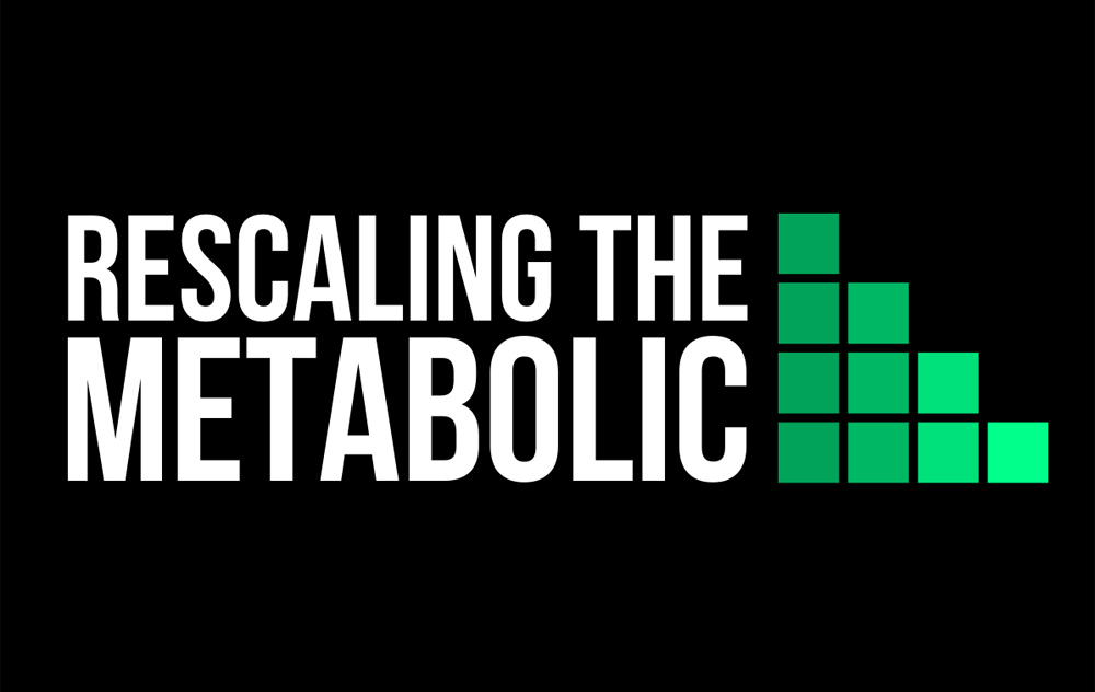Rescaling the Metabolic network logo