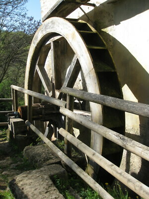 Wooden water wheel