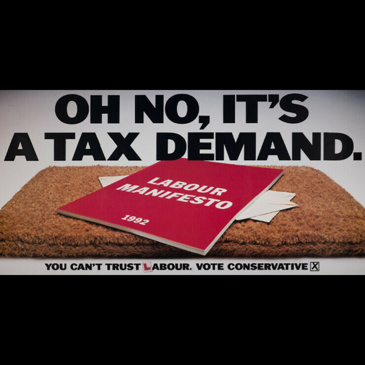 Labour Manifesto document on a doormat