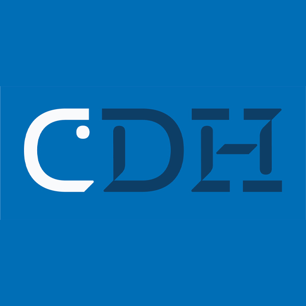 Logo with the letter CDH (Cambridge Digital Humanities)