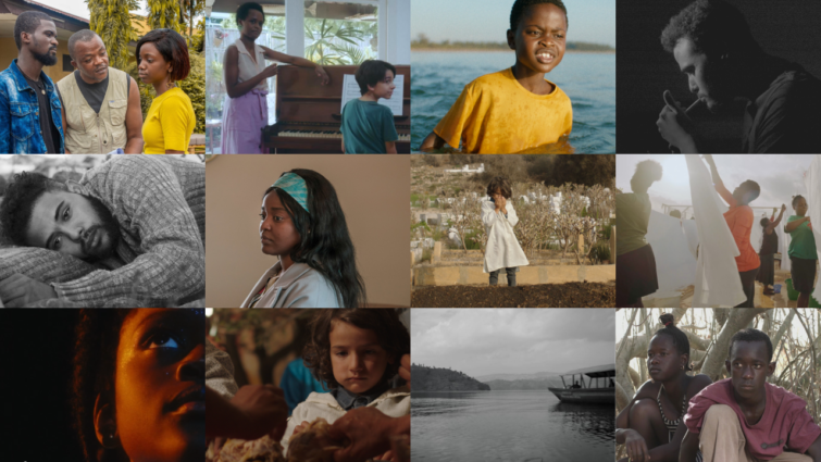 A collage of film stills from the Africa in Motion short film competition.