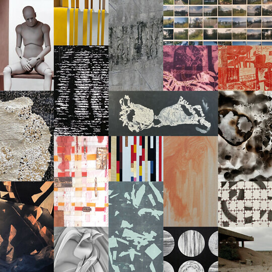 Collage of artworks.