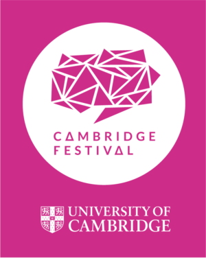 Cambridge Festival logo with stylised brain.